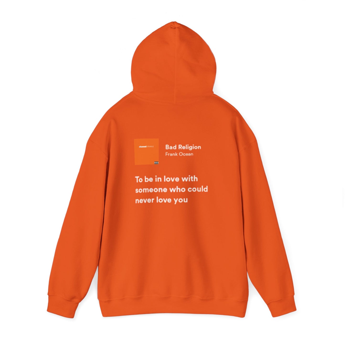 Channel Orange Lyrics Hoodie